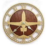 Eclipse 500-550<br>10-14 Inch Wooden Wall Clock